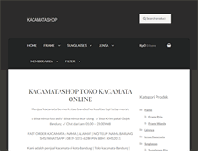 Tablet Screenshot of kacamatashop.net